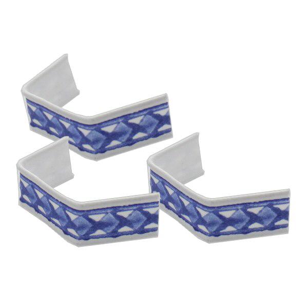 U-Clipbandverschluss blau/weiß (100er Pack) 40mm