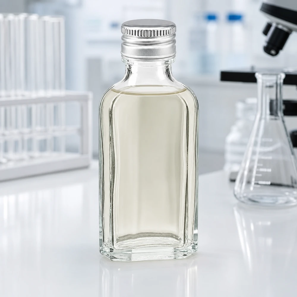 Miniaturflasche Glas klar 50ml Meplat mit silbernem Schraubdeckel PP22