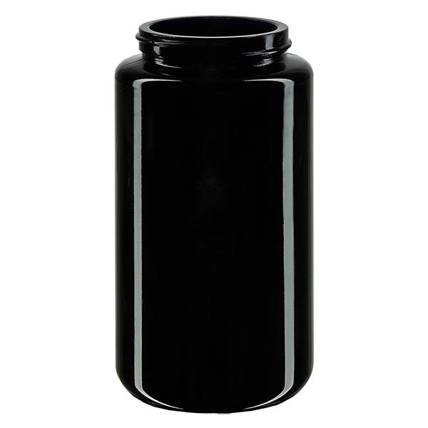 Barattolo a bocca larga in vetro viola 200ml, senza coperchio Barattolo a bocca larga in vetro viola 200ml, senza coperchio