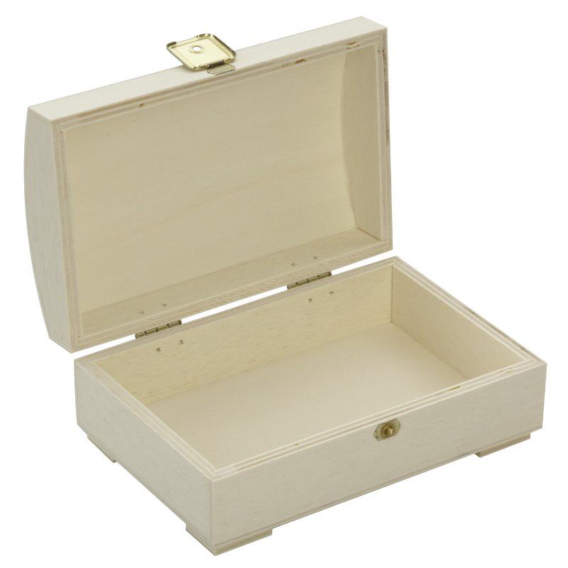 Scatola di legno (cassapanca) con coperchio curvo 15x10x6cm Scatola di legno (cassapanca) con coperchio curvo 15x10x6cm