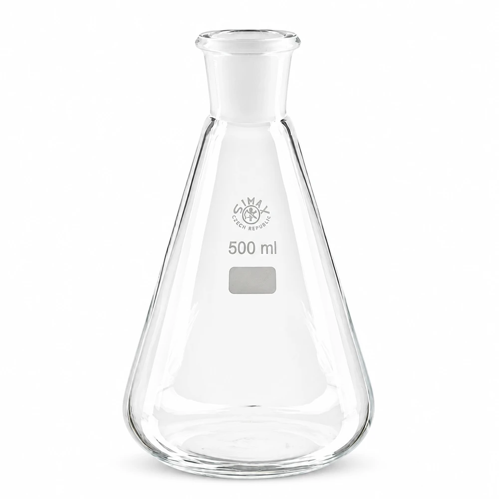 Beuta da 500 ml con giunto standard smerigliato (29/32) Beuta di alta qualità con base larga e collo stretto NS 29/32