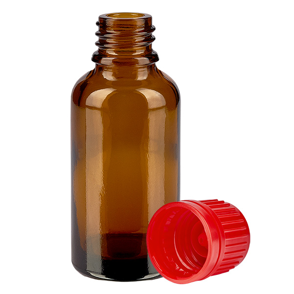 30ml Flasche 11mm Schraubverschluss rot Originalitätsverschluss BrownLine UT18/30
