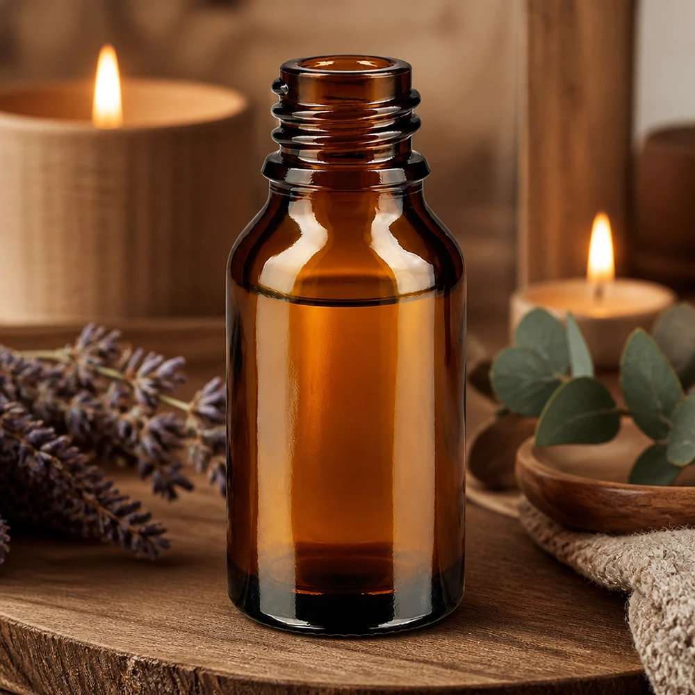 Tropfflasche 30 ml DIN 18 Braunglas HOHE FORM 30ml Glasflasche braun hohe Form - vielseitig einsetzbar für Kosmetik und Pharmazie