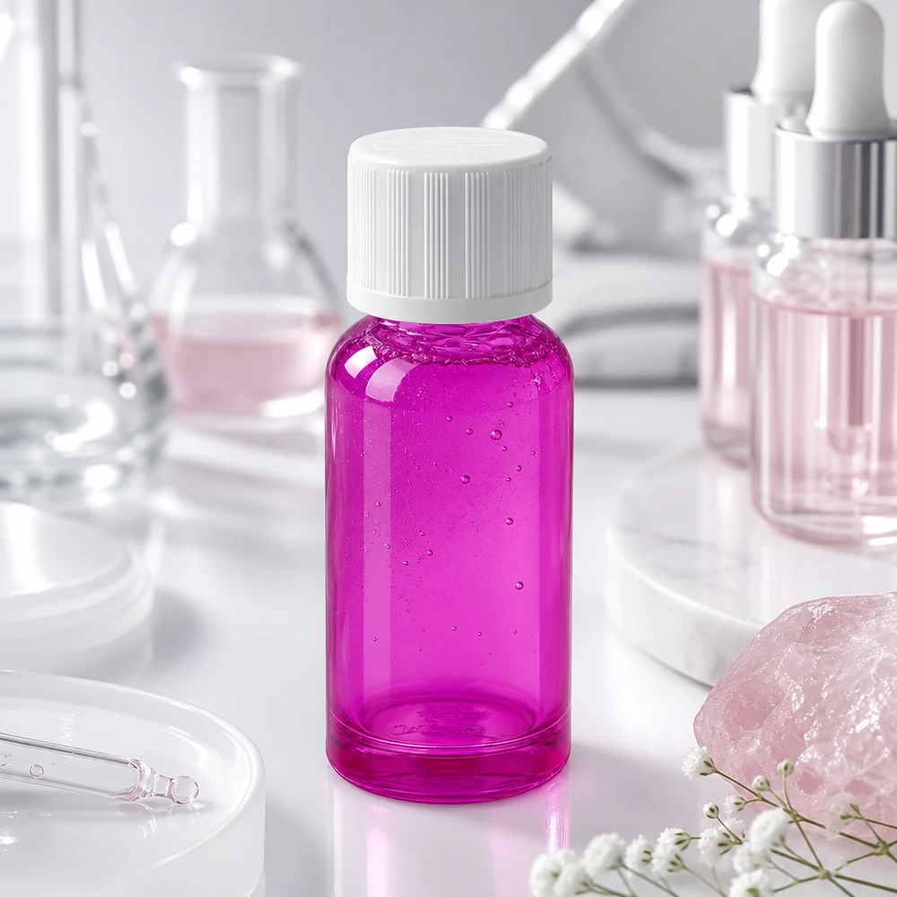 20ml Flasche 11mm Schraubverschluss weiß Standard Kindersicher PurpleLine UT18/20 20ml Violette Apothekerflasche mit Kindersicherheitsverschluss ideal für Laborarbeiten