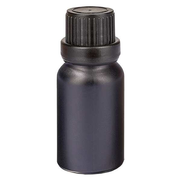 Flacone contagocce da 10 ml 2 mm OV BlackL. UT18/10 Flacone contagocce da 10 ml 2 mm OV BlackL. UT18/10