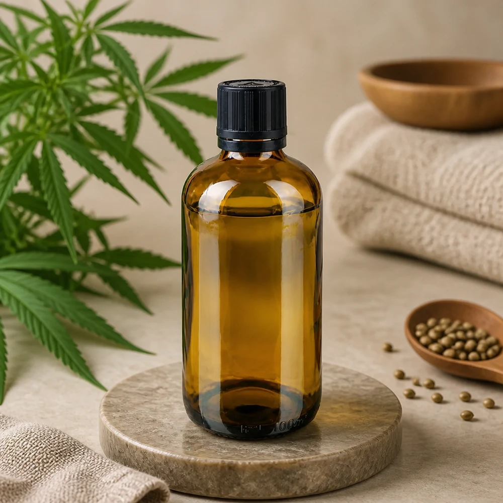 Nachfüllbare 100ml Apothekerflasche aus Braunglas mit tropfgenauer 1mm Öffnung in Naturoptik