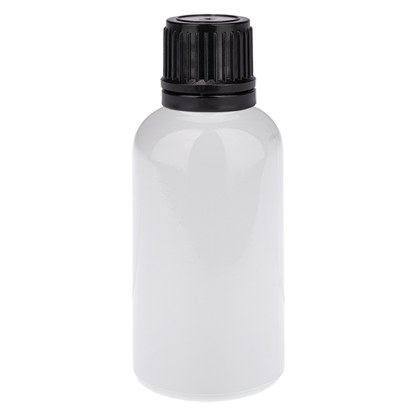Flacone da 30 ml Tappo a vite da 11 mm nero Tappo di sicurezza WhiteLine UT18/30 Flacone da 30 ml Tappo a vite da 11 mm nero Tappo di sicurezza WhiteLine UT18/30