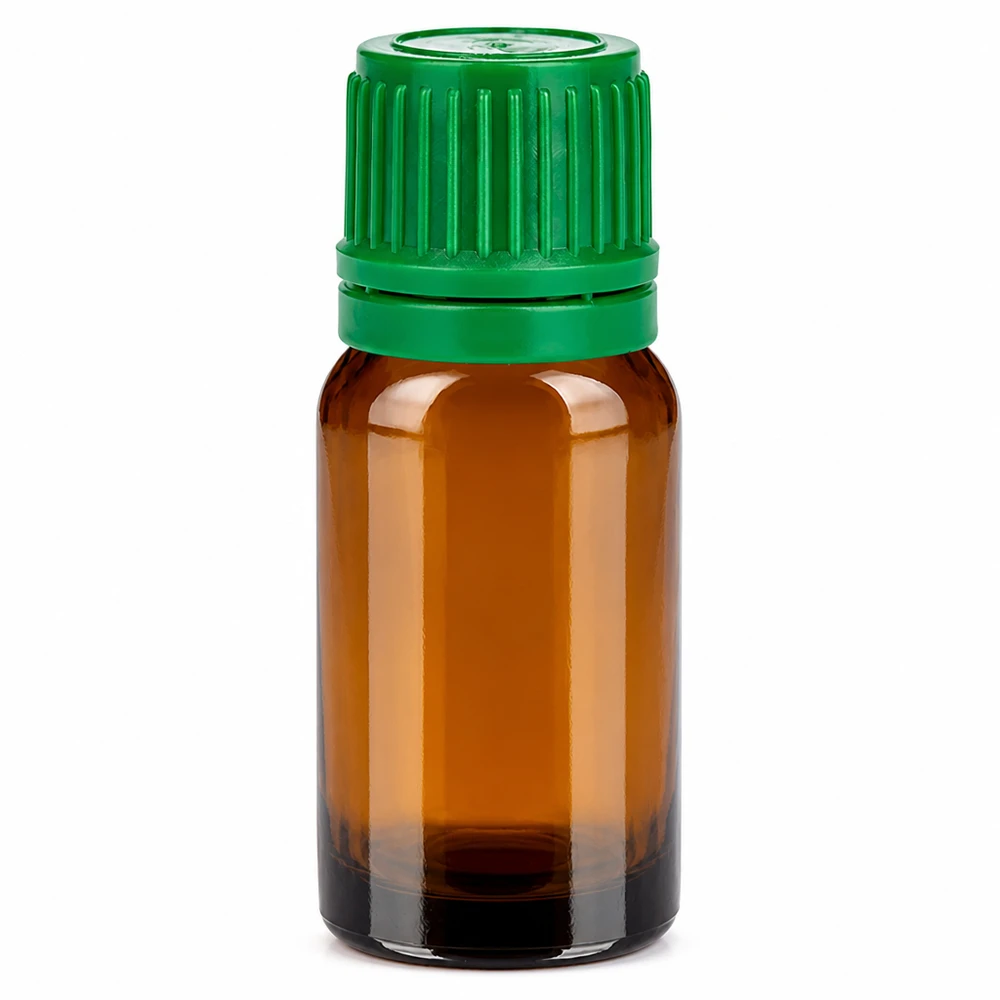 Flacone compatto da 10 ml in vetro marrone, ideale per i viaggi e le applicazioni mobili