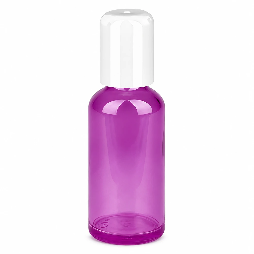 Flacon Roll-On 50ml blanc Standard PurpleLine UT18/50 50ml flacon déodorant à bille vide en verre violet à remplir soi-même