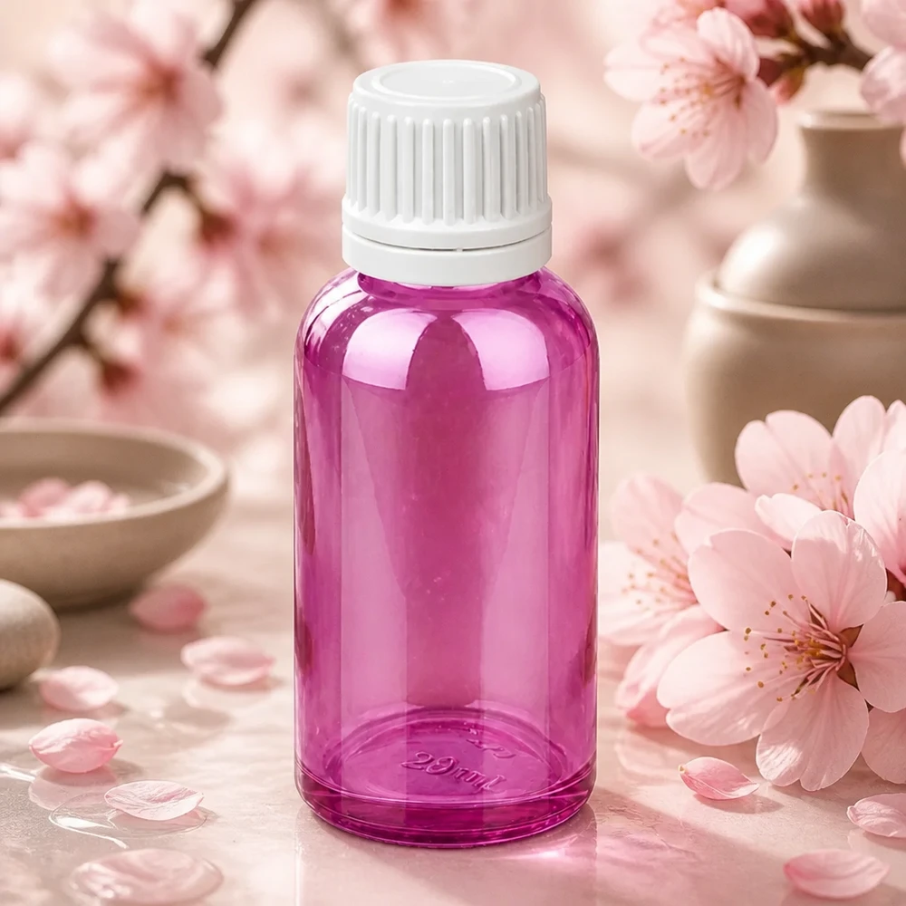 30ml Flasche 11mm Schraubverschluss weiss Originalität Schraubverschlusserschluss PurpleLine UT18/30 30ml PurpleLine Flasche mit weißem Verschlusssystem ideal für DIY-Kosmetik und Mischungen