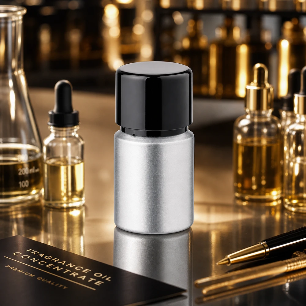 10ml gebeizte Aluflasche mit Schraubkappe Gebeizte Aluflasche 10ml Füllvolumen - hochwertige Aluminium Verpackung mit matter Metalloberfläche