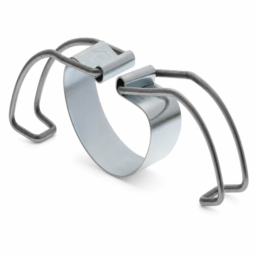 Staffa di fissaggio RR100 Rastrelliera per conserve RR100 in acciaio inox con ganci in filo metallico piegato per vasetti e barattoli da conserva