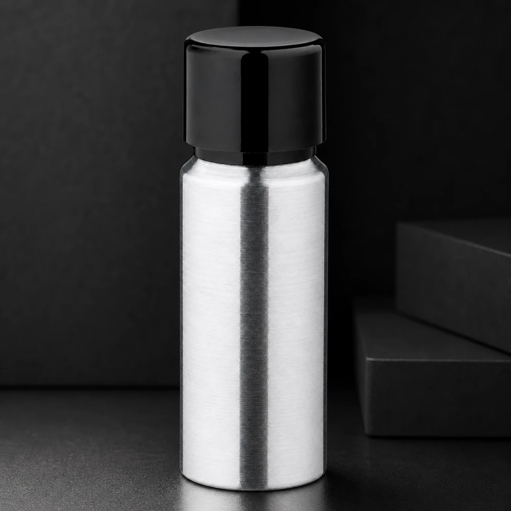 20ml geschliffene Aluflasche mit Schraubkappe 20ml Aluflasche mit geschliffener Metalloberfläche bietet optimalen Schutz vor Licht und Oxidation