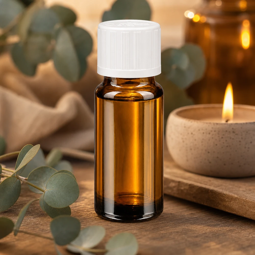 Apothekenflasche braun 10ml Schraubverschluss weiß Kindersicherung Standard Braune Tropfflasche 10ml Glas weißer Kinderschutzverschluss Aromatherapie Anwendung