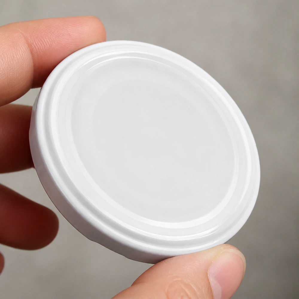 82mm BioSeal Deckel weiß (TO82) UNiTWIST UNiTWIST TO82 runder Metalldeckel weiss BPA-NI unitemp Dichtungsrand sichtbar