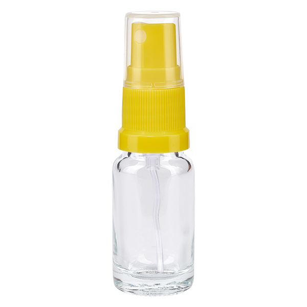 Flacone spray da 10 ml giallo/trasparente STD ClearLine UT18/10 Flacone spray da 10 ml giallo/trasparente STD ClearLine UT18/10