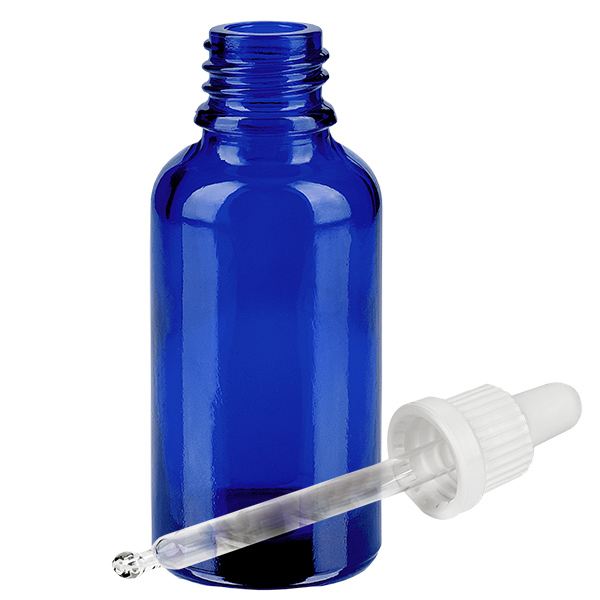 30ml Pipettenflasche weiß Originalitätsverschluss BlueLine UT18/30