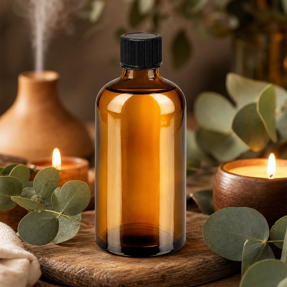 Flacone contagocce da 100 ml 1 mm nero STD BrownLine UT18/100 Flacone in vetro protetto dalla luce da 100 ml, di colore marrone, con sistema di gocciolamento preciso dei principi attivi.