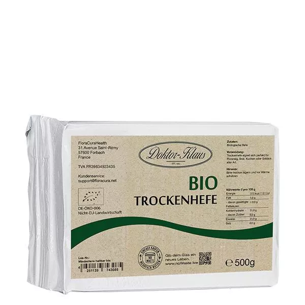 500g de levure sèche bio Doktor-Klaus GrossPack(s) 500g de levure sèche bio Doktor-Klaus GrossPack(s)