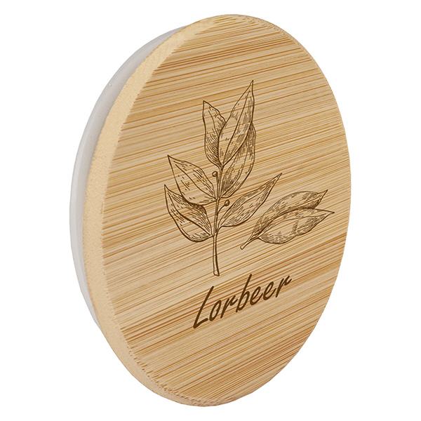 Holzdeckel "Lorbeer" für WECK RR60