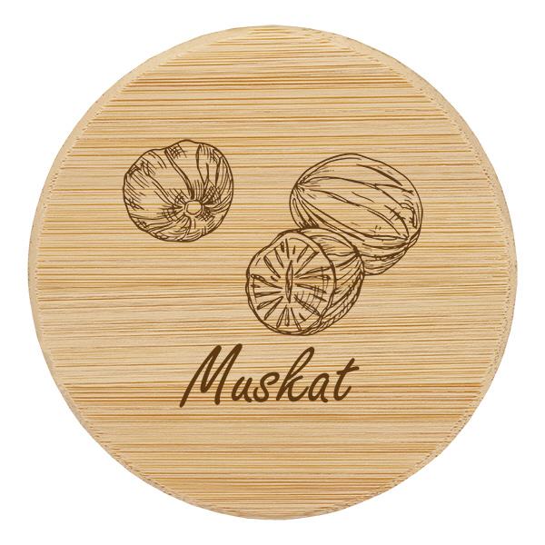 Holzdeckel "Muskat" für WECK RR60 Holzdeckel "Muskat" für WECK RR60