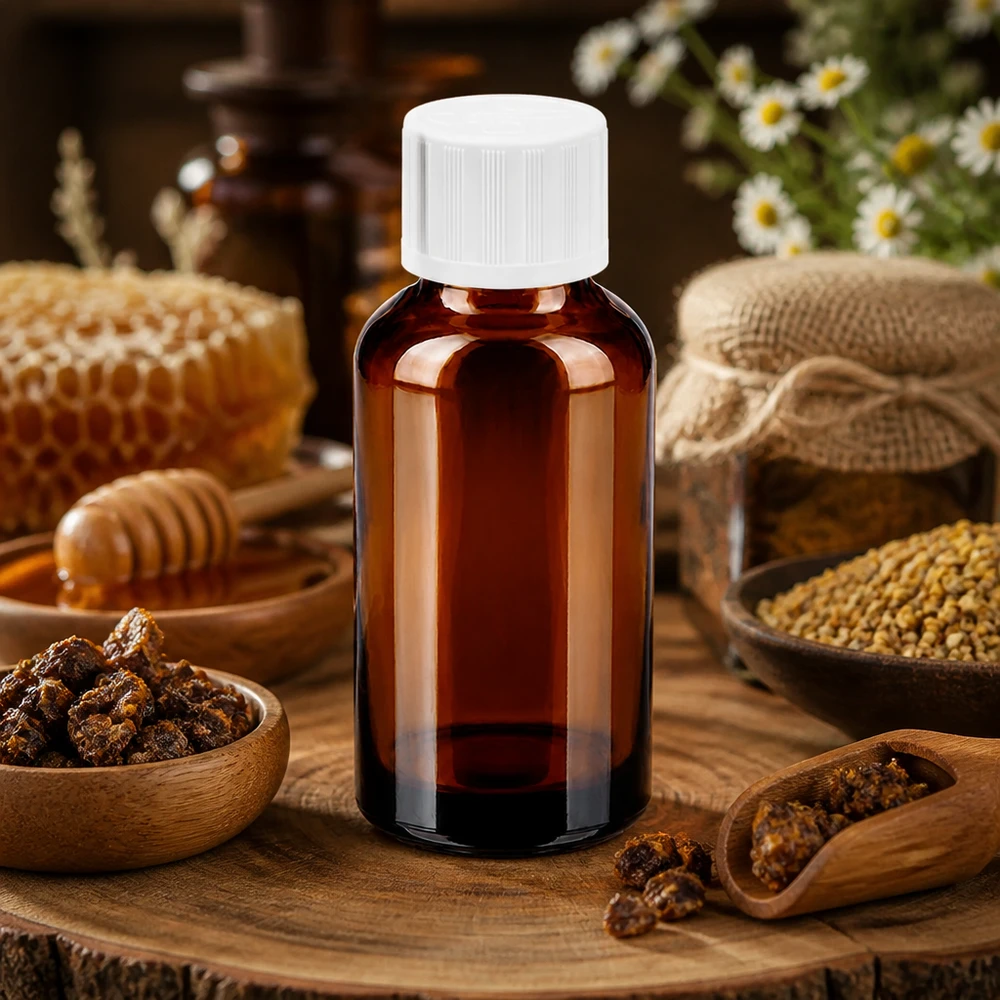 Bottiglia da 30ml 11mm SV w. STD KiSi BrownLine UT18/30 Robusto flacone in vetro da 30 ml di qualità farmaceutica con chiusura sicura per l'omeopatia