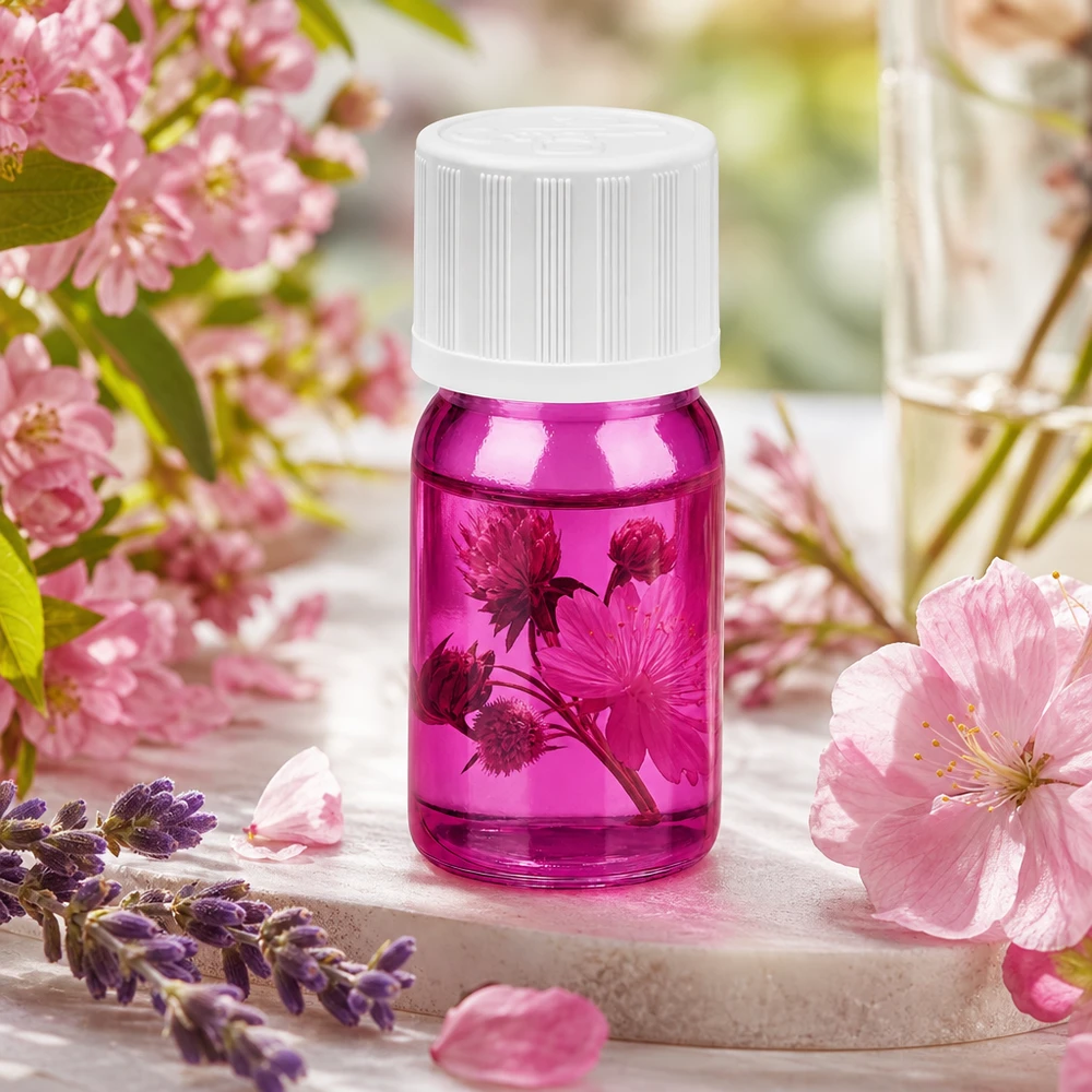 5ml Tropfflasche 1.2mm weiß Standard Kindersicher PurpleLine. UT18/5 5ml Tropfflasche Purple mit weißem Sicherheitsverschluss für pharmazeutische Anwendungen