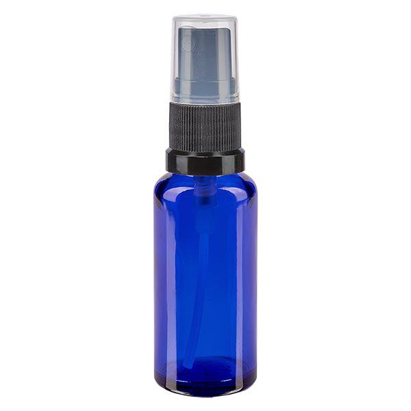 Flacone spray blu da 30 ml. STD nero/trasp. apoGlas Flacone spray blu da 30 ml. STD nero/trasp. apoGlas