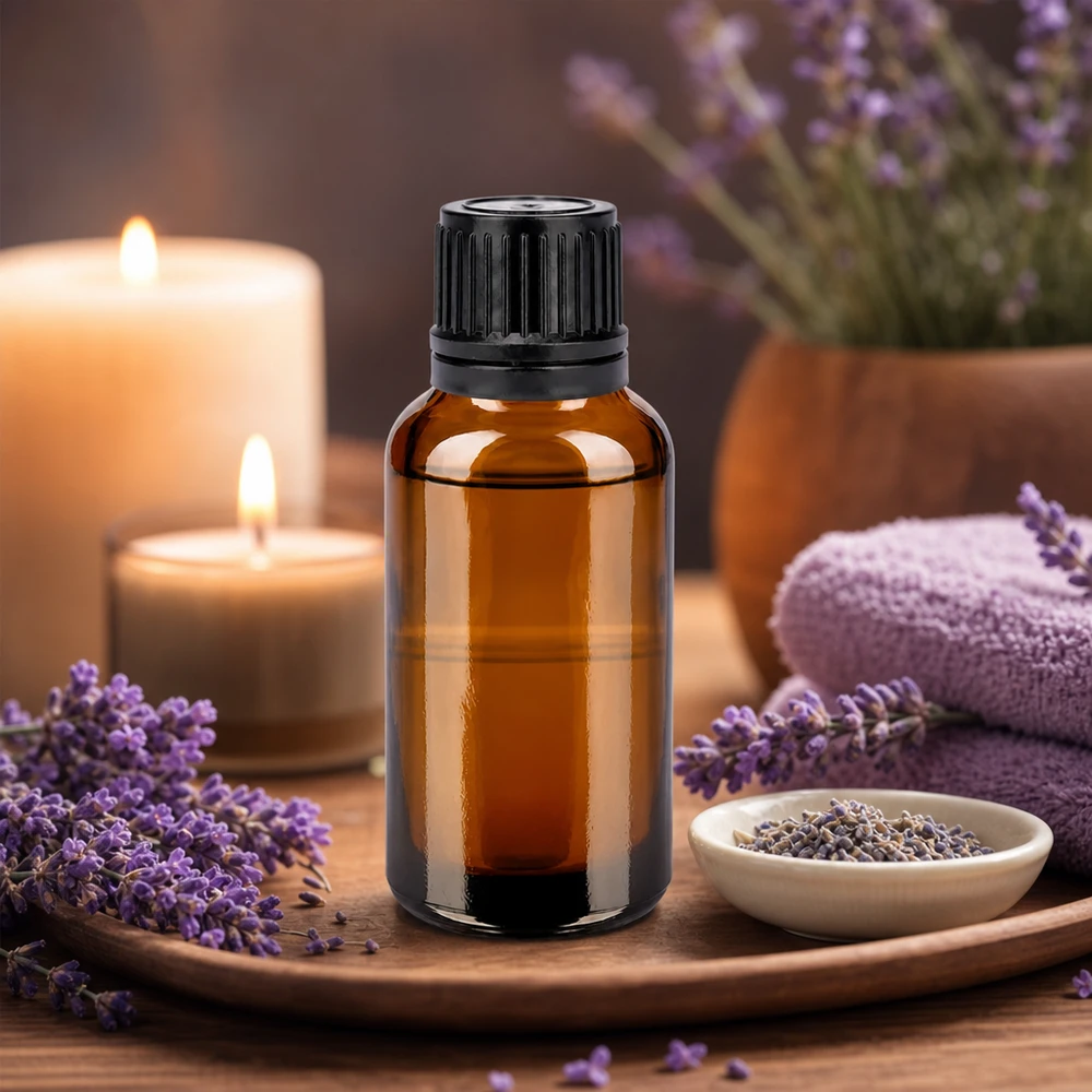 30ml Flasche 11mm Schraubverschluss schwarz Originalitätsverschluss BrownLine UT18/30 Professionelle 30ml Kosmetikflasche aus dunklem Glas für Hautpflege und Massage