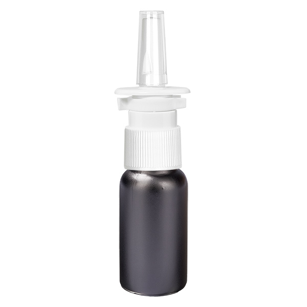 20ml Nasensprayflasche weiß/transparent Standardverschluss BlackLine UT18/20