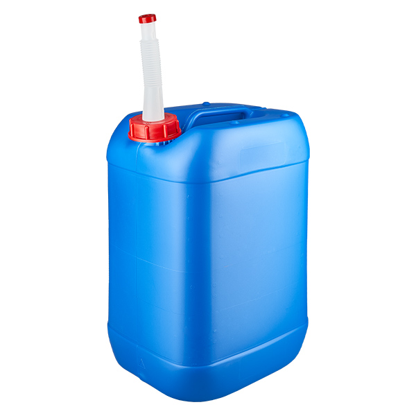 Tanica 25 litri blu con tubo di uscita Flex Tanica 25 litri blu con tubo di uscita Flex