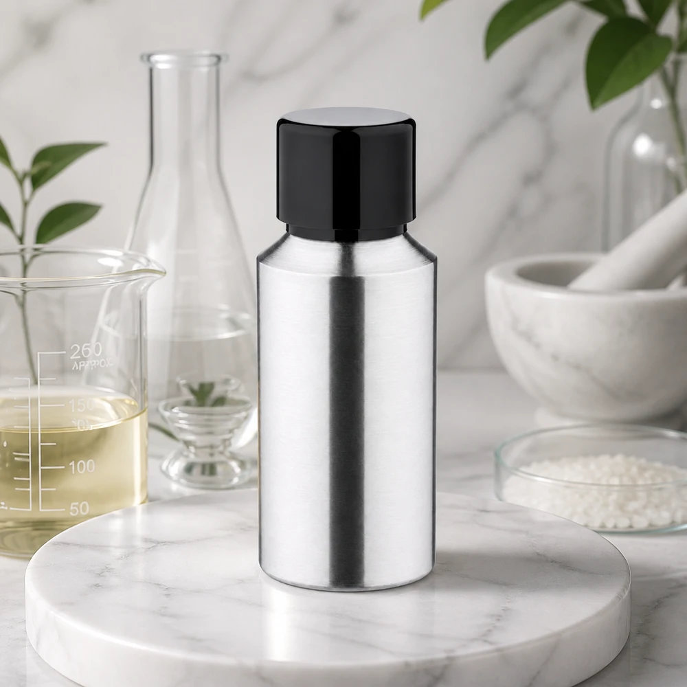 30ml geschliffene Aluflasche mit Schraubkappe Professionelle Aluminiumflasche 30ml geschliffen für Labor und pharmazeutische Anwendungen