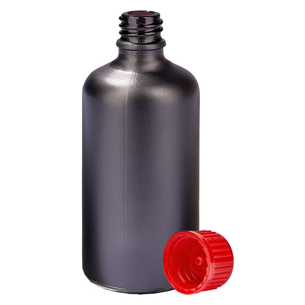 100ml Flasche 11mm Schraubverschluss rot Standard BlackLine UT18/100