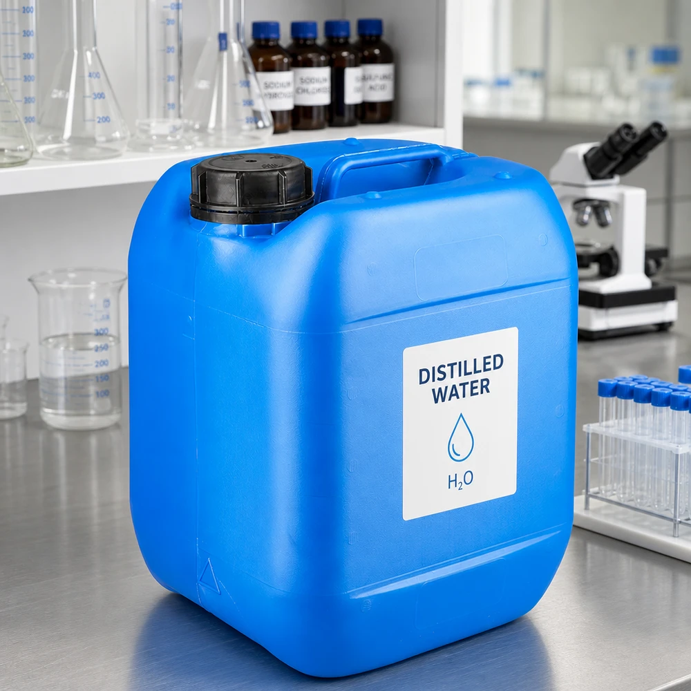 Kanister 5 Liter blau mit Schraubverschluss Originalitätsverschluss Robuster 5L Kanister in Blau mit OV Schraubverschluss für chemische Flüssigkeiten