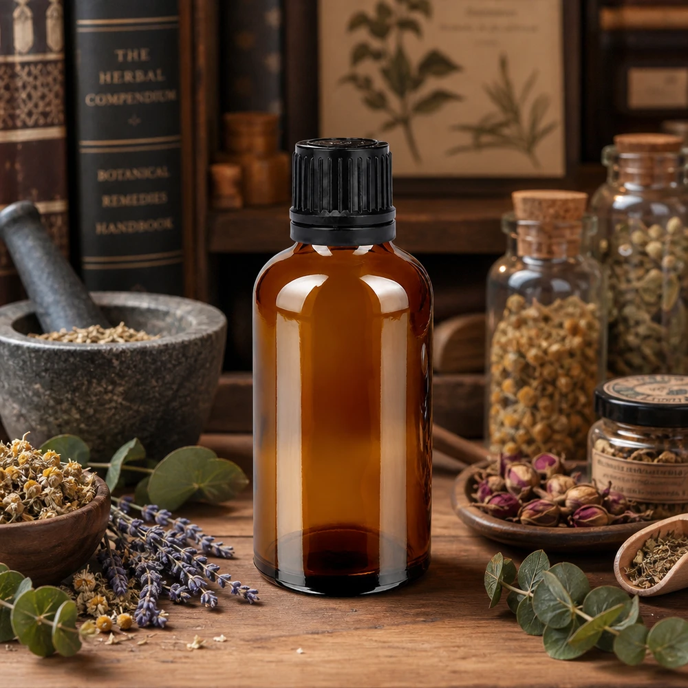 50ml Flasche 11mm Schraubverschluss schwarz Originalitätsverschluss BrownLine UT18/50 Medizinflasche 50ml mit UV-Schutz und schwarzem Originalitätsverschluss für sterile Lösungen