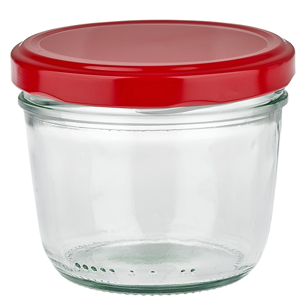 230ml Sturzglas + BasicSeal Deckel rot UNiTWIST