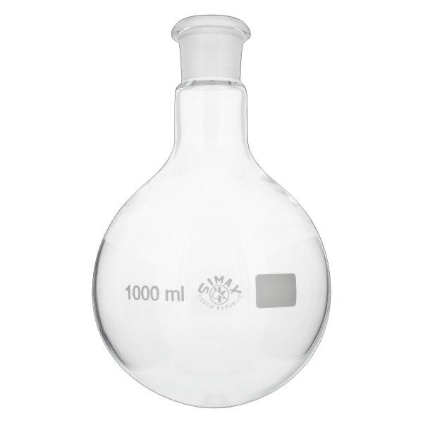 Pallone a fondo tondo da 1000ml con giunto standard rettificato (29/32) Pallone a fondo tondo da 1000ml con giunto standard rettificato (29/32)