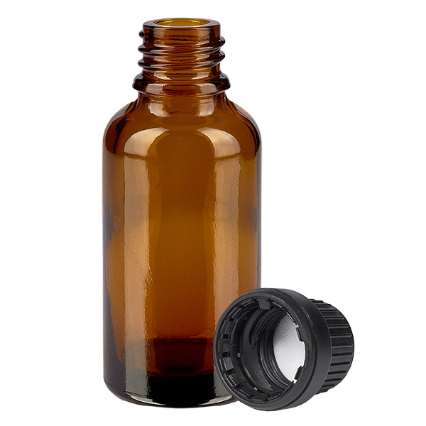 30ml Flasche 11mm Schraubverschluss schwarz OriginalitätsverschlussII BrownLine UT18/30