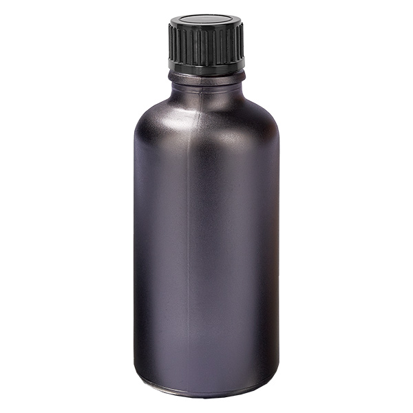 50ml Flasche 11mm Schraubverschluss schwarz Standard BlackLine UT18/50