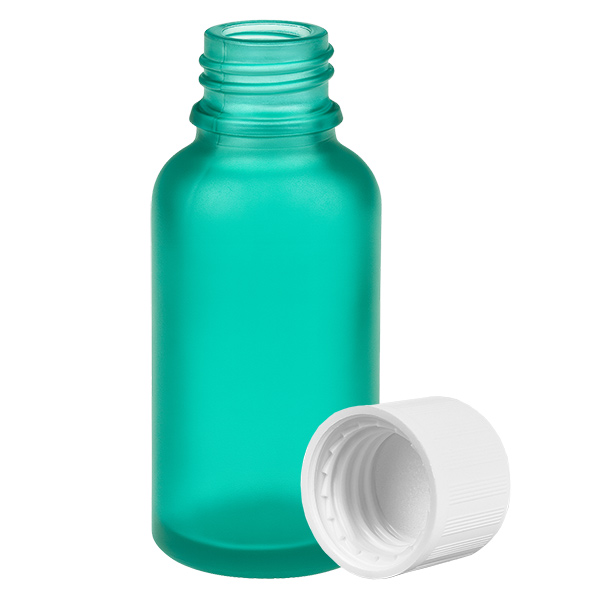 30ml Flasche 11mm Schraubverschluss weiß Standard Kindersicherung GreenLine UT18/30