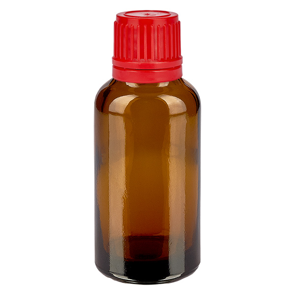 30ml Flasche 11mm Schraubverschluss rot Originalitätsverschluss BrownLine UT18/30