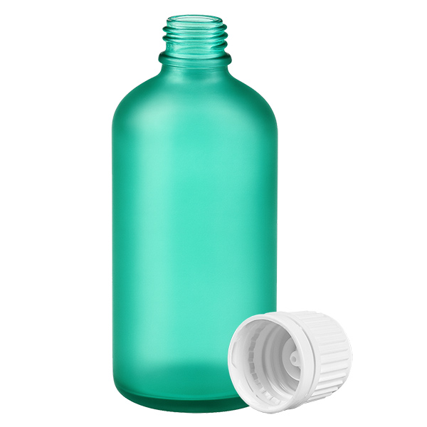 100ml Flasche 11mm Schraubverschluss weiß Originalitätsverschluss GreenLine UT18/100