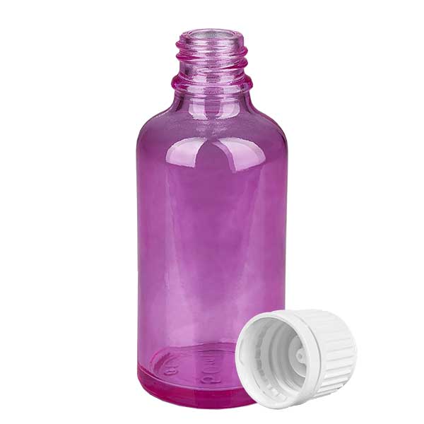 50ml Flasche 11mm Schraubverschluss weiss Originalität Schraubverschlusserschluss  PurpleLine UT18/50