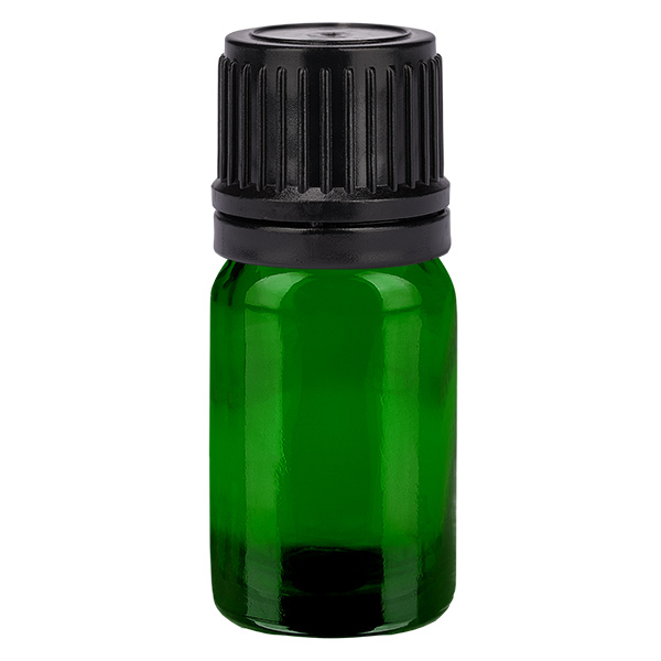 5ml Globuliflasche 8mm Giessring schwarz Originalitätsverschluss GreenLine UT18/5