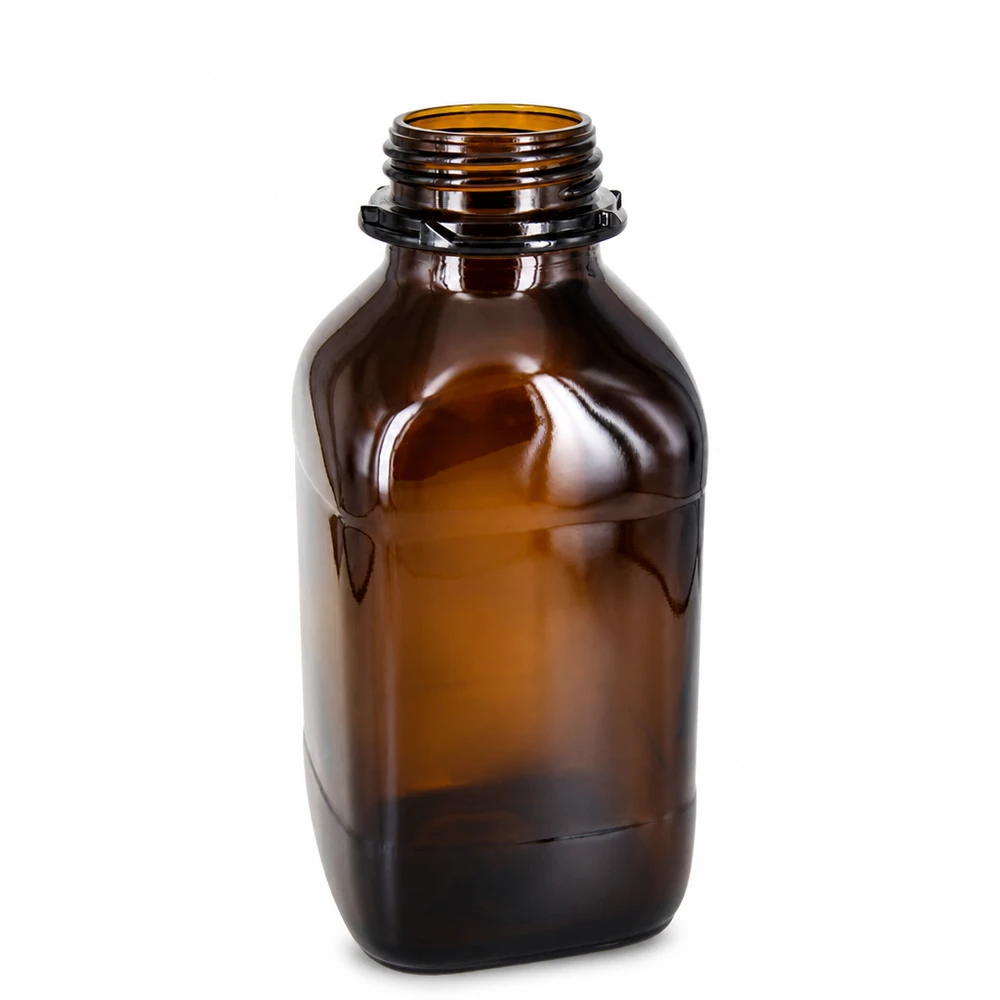1000ml Premium Braunglas-Flasche für sichere Aufbewahrung Apothekerflasche 1000ml braun für lichtempfindliche Chemikalien und Lösungen