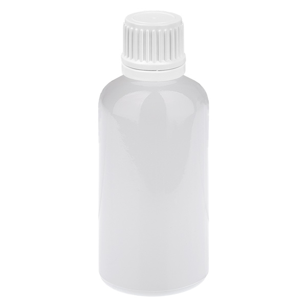 Flacone da 50 ml Tappo a vite da 11 mm bianco Tappo di sicurezza WhiteLine UT18/50 Flacone da 50 ml Tappo a vite da 11 mm bianco Tappo di sicurezza WhiteLine UT18/50