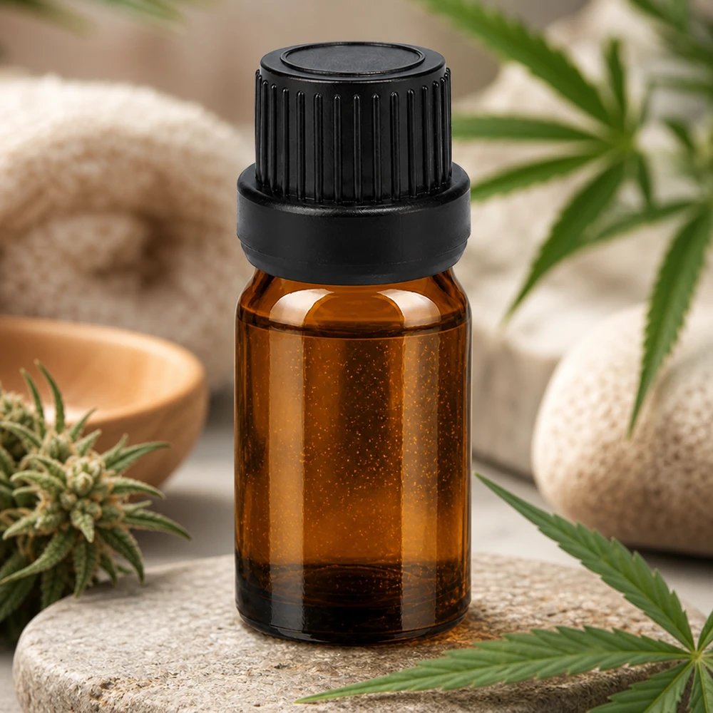 Flacone in vetro di alta qualità da 5 ml con tappo contagocce per aromaterapia e cosmesi professionale