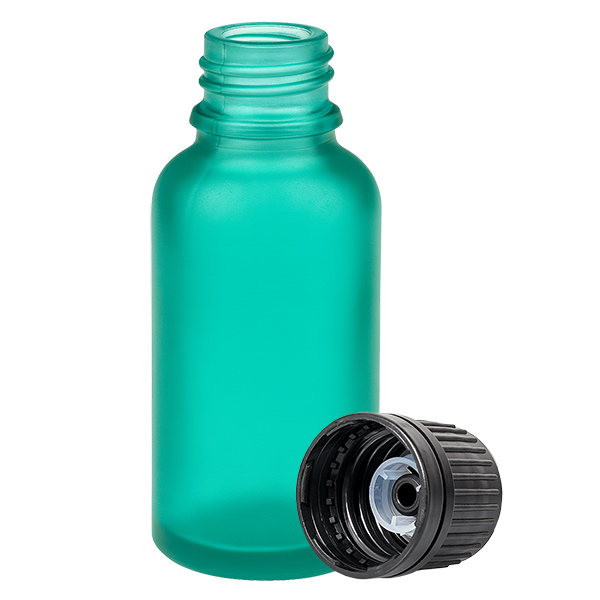 30ml Globuliflasche 8mm Giessring schwarz Originalitätsverschluss GreenL. UT18/30