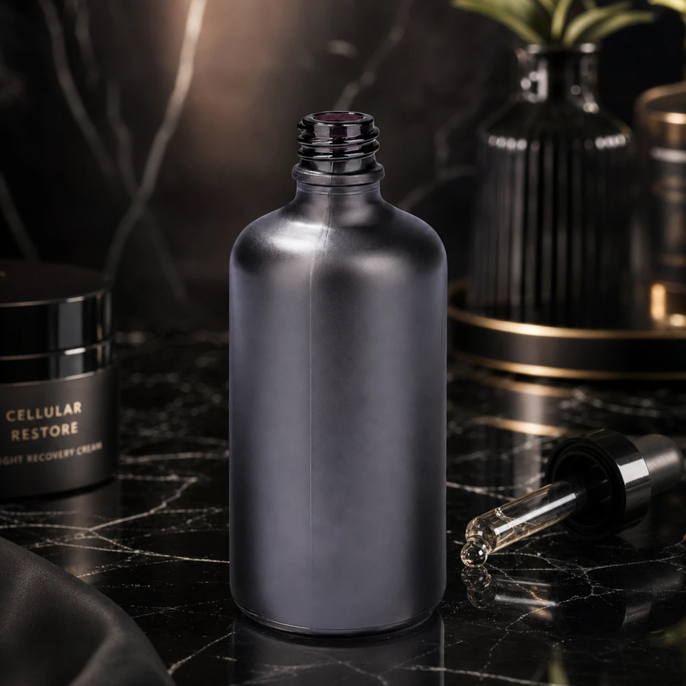 Flacone per farmacia da 100 ml BlackLine UT18/100 UNiTWIST Flacone per farmacisti da 100 ml BlackLine UT18/100 UNiTWIST con sistema di chiusura UNiTWIST