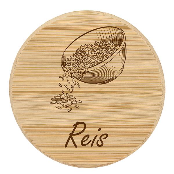 Holzdeckel "Reis" für WECK RR100